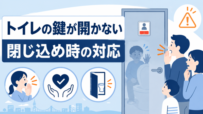 太田市でトイレの鍵が開かないとき｜閉じ込め・表示錠故障の対応